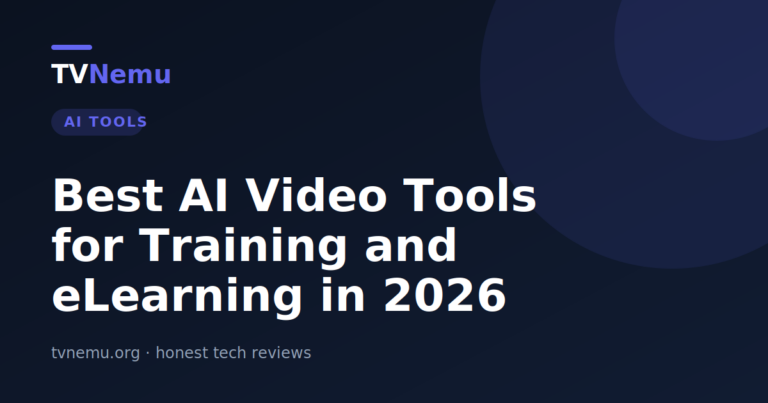 Best AI Video Tools for Training and eLearning in 2026