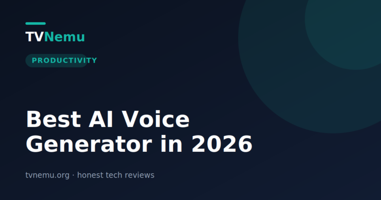 Best AI Voice Generator in 2026