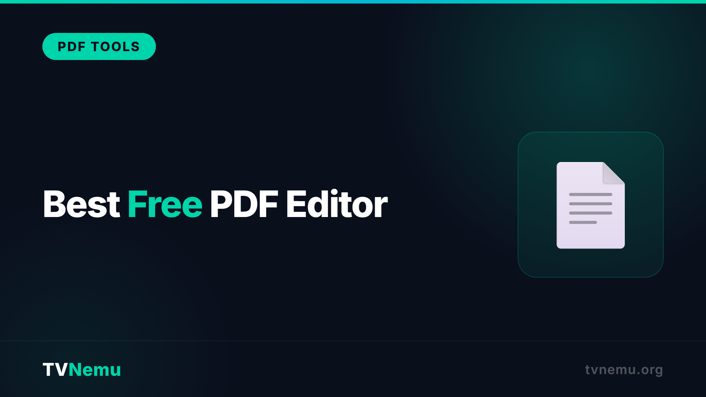 Best Free PDF Editor in 2026