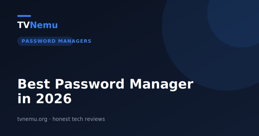 Best Password Manager in 2026