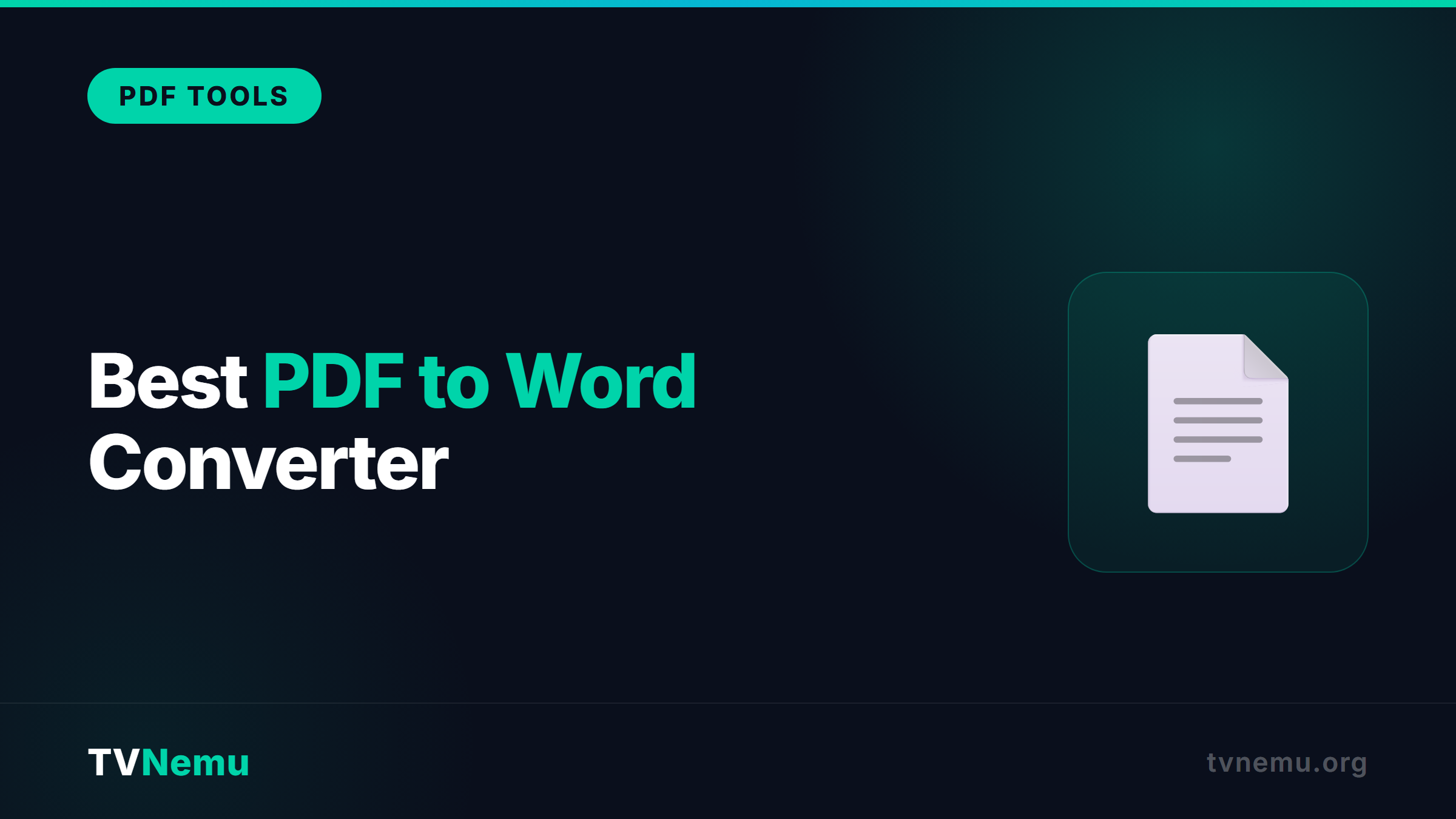 Best PDF to Word Converter in 2026
