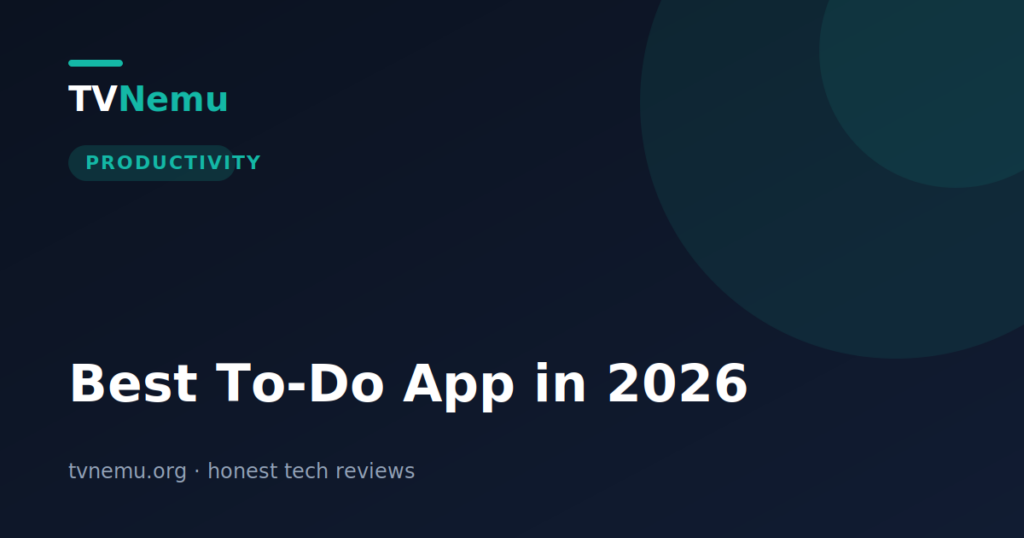 Best To-Do App in 2026