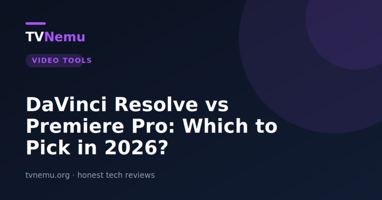 DaVinci Resolve vs Premiere Pro: Which to Pick in 2026?