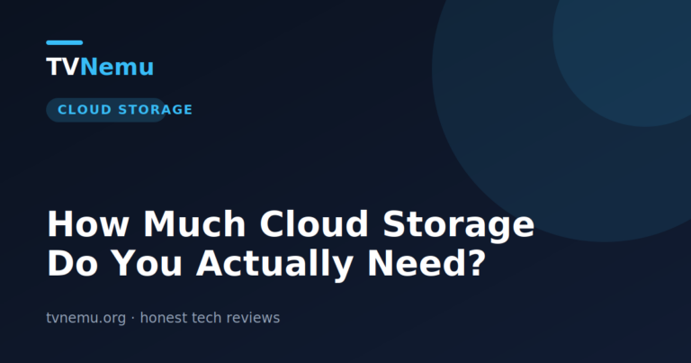 How Much Cloud Storage Do You Actually Need?