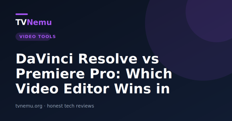 DaVinci Resolve vs Premiere Pro: Which Video Editor Wins in 2026?