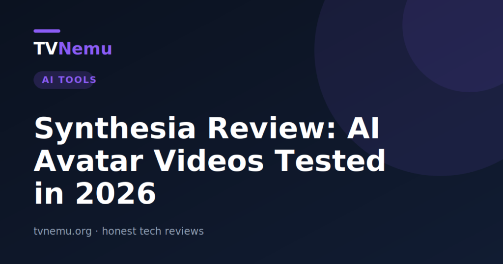 Synthesia Review: AI Avatar Videos Tested in 2026