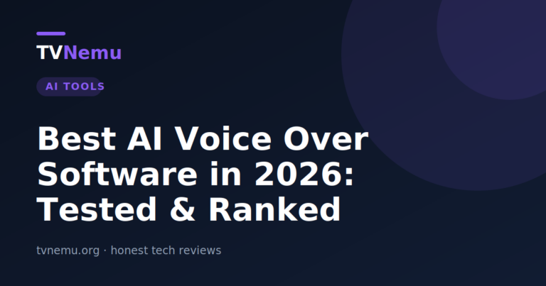 Best AI Voice Over Software in 2026: Tested & Ranked